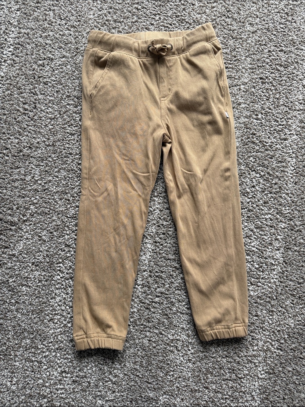 Little Sleepies Casual Drawstring Jogger Pants - Tan